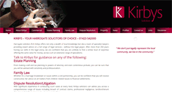 Desktop Screenshot of kirbyssolicitors.co.uk