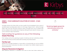 Tablet Screenshot of kirbyssolicitors.co.uk